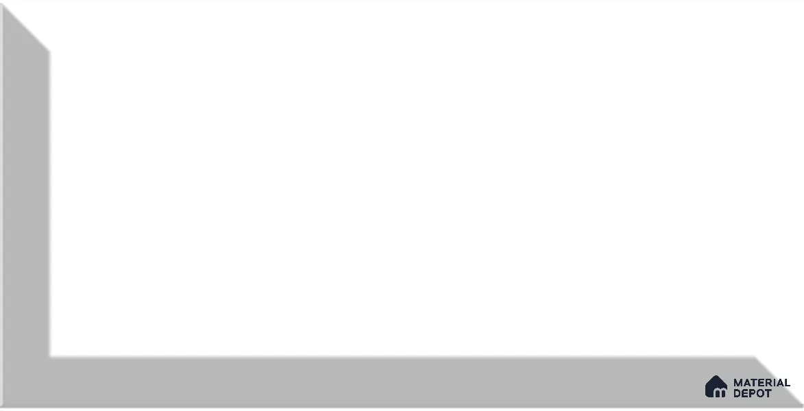TL 00044 4x8 inches White Bevelled Ceramic Wall Tile - 7 mm (Sample)