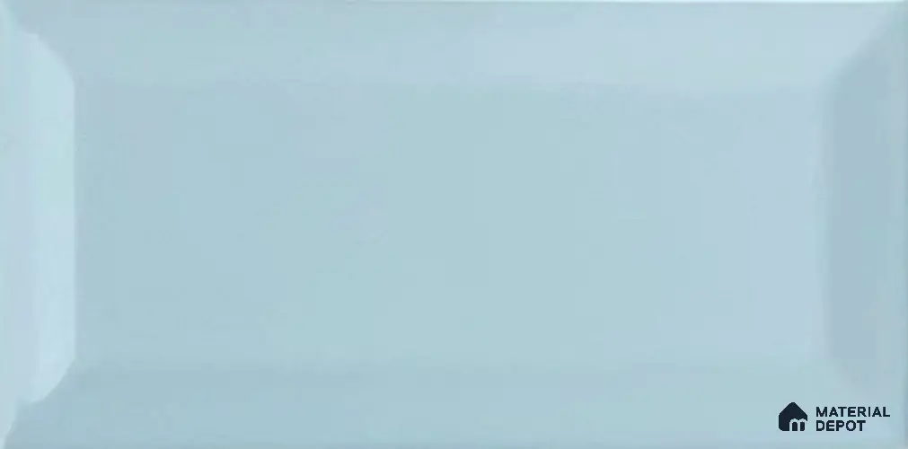 TL 00005 G 8x4 inches Ice Blue Bevelled Glossy Finish Ceramic Wall Tile - 7 mm