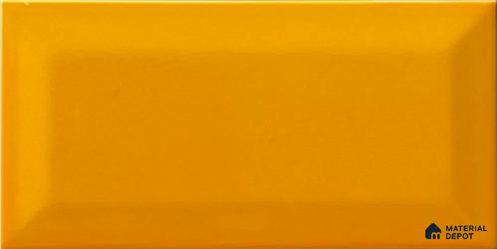 TL 00006 G 8x4 inches Mango Yellow Bevelled Glossy Finish Ceramic Wall Tile - 7 mm