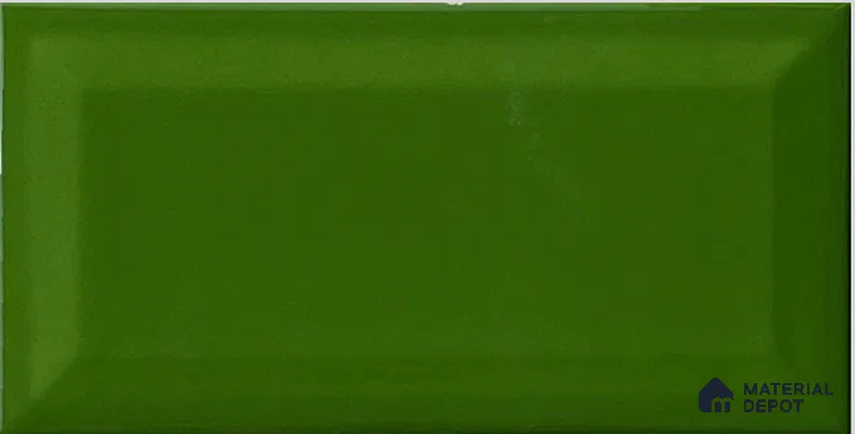 TL 00006 D 8x4 inches Oasis Green Bevelled Glossy Finish Ceramic Wall Tile - 7 mm (Sample)