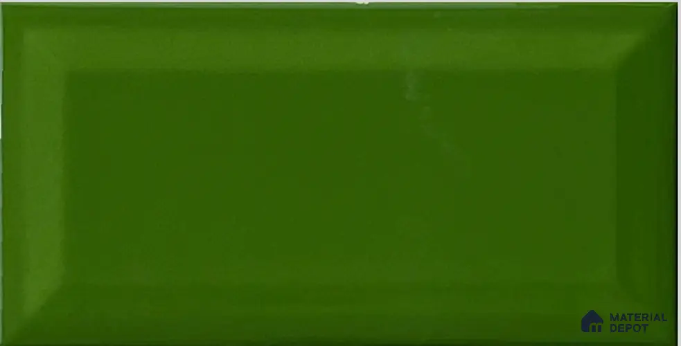 TL 00006 D 8x4 inches Oasis Green Bevelled Glossy Finish Ceramic Wall Tile - 7 mm