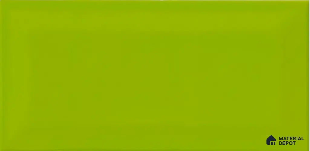 TL 00006 C 8x4 inches Parrot Green Bevelled Glossy Finish Ceramic Wall Tile - 7 mm