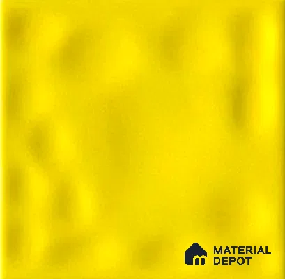 TL 00010 H 4x4 inches Yellow Bumpy Glossy Finish Ceramic Wall Tile - 5.8 mm (Sample)
