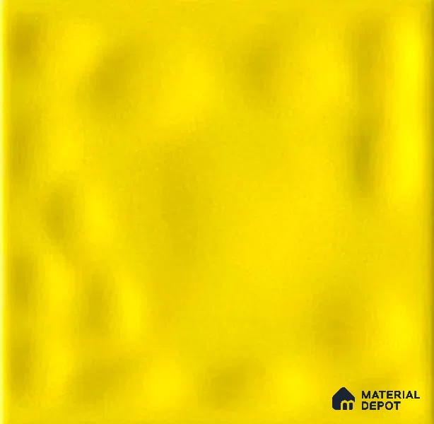 TL 00010 H 4x4 inches Yellow Bumpy Glossy Finish Ceramic Wall Tile - 5.8 mm (Sample)