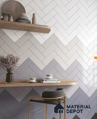 TL 00030 A 4x12 inches Charcoal Flat Glossy Finish Tile (Sample)