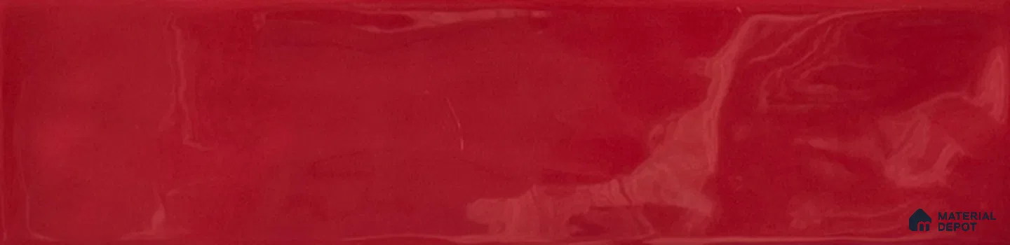 TL 00048 G 3x12 inches Wine Red Glossy Finish Tile (Sample)
