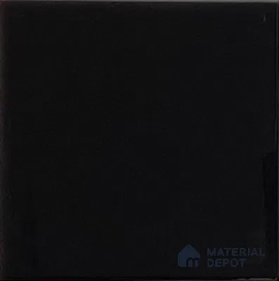 Subway Wall Tile TL 00055 C 4 x 4 inch Black Plain Glossy Finish Ceramic Wall Tile - 5.8 mm | Suitable For Restaurant, Bathroom, Kitchen (Sample)