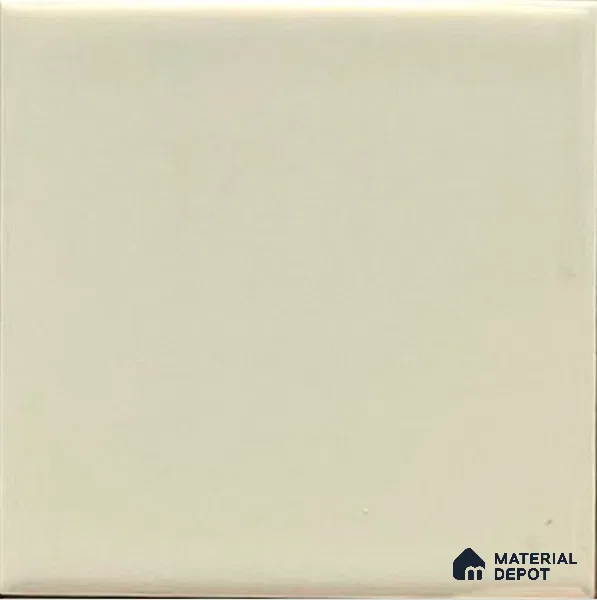 Subway Wall Tile TL 00055 T 8x8 inch Ivory Plain Glossy Finish Ceramic Tile - 6 mm | Please Expect a Slight Variation of Pattern