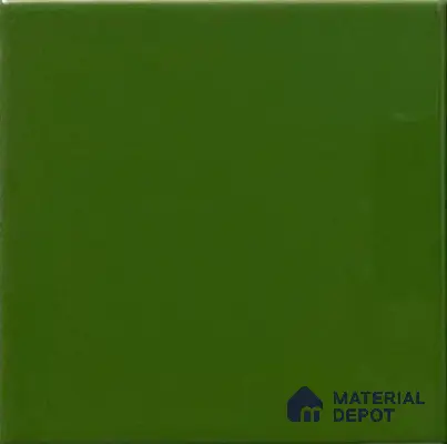 TL 00055 L 4x4 inches Oasis Green Plain Glossy Finish Ceramic Wall Tile - 5.8 mm
