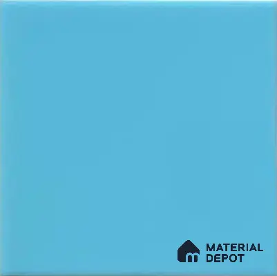Subway Wall Tile TL 00055 F 4 x 4 inch T Blue Plain Glossy Finish Ceramic Wall Tile - 5.8 mm | Suitable For Restaurant, Bathroom, Kitchen
