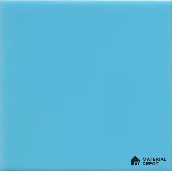 Subway Wall Tile TL 00055 F 4 x 4 inch T Blue Plain Glossy Finish Ceramic Wall Tile - 5.8 mm | Suitable For Restaurant, Bathroom, Kitchen