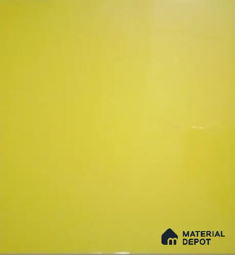 TL 00057 8x8 inches Lemon Yellow Glossy Finish Ceramic Wall Tile - 6 mm | Please Expect a Slight Variation of Pattern