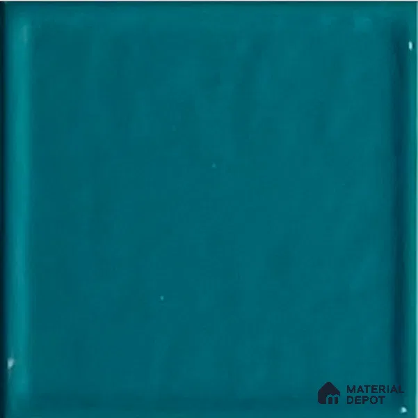 TL 00009 I 6x6 inches Aqua Blue Uneven Glossy Finish Tile (Sample)