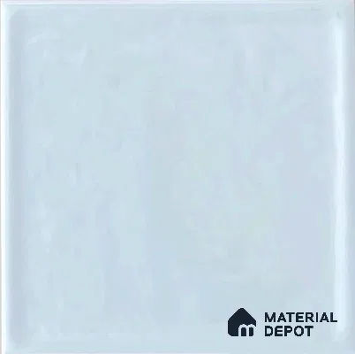 TL 00009 A 6x6 inches White Uneven Glossy Finish Tile (Sample)