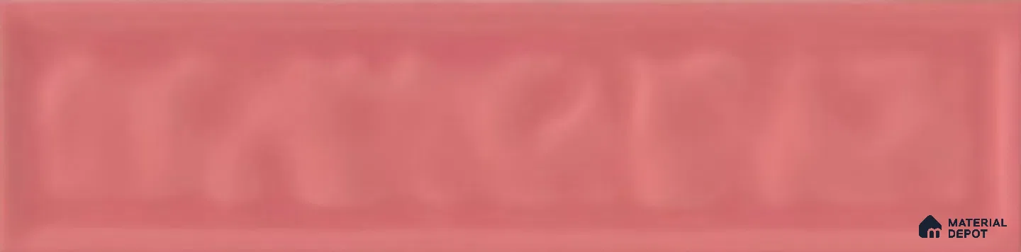 TL 00049 F 3x12 inches Magenta Uneven Glossy Finish Tile (Sample)