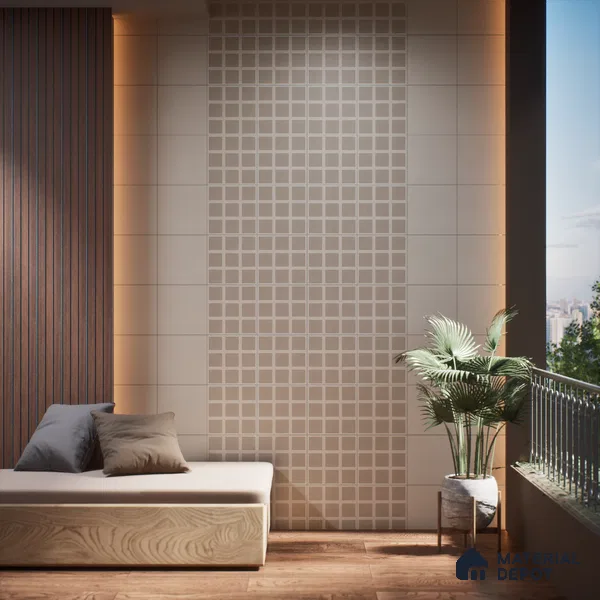Moroccan Floor & Wall Tile TL 06044 B Doric Dusty Decor 200 x 200 mm Vitrified Matte Finish - 9 mm | Ideal For Living Room, Bathroom, Kitchen | 2 mm Spacer is Mandatory | Please Expect a Slight Variation of Pattern