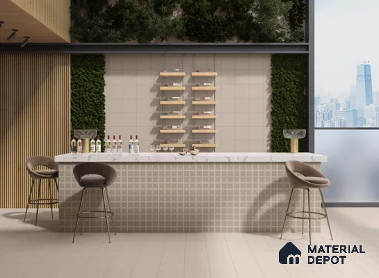 Moroccan Floor & Wall Tile TL 06044 B Doric Dusty Decor 200 x 200 mm Vitrified Matte Finish - 9 mm | Ideal For Living Room, Bathroom, Kitchen | 2 mm Spacer is Mandatory | Please Expect a Slight Variation of Pattern