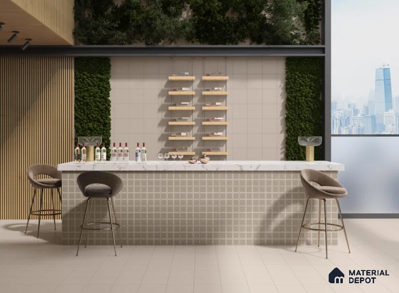 Moroccan Floor & Wall Tile TL 06044 B Doric Dusty Decor 200 x 200 mm Vitrified Matte Finish - 9 mm | Ideal For Living Room, Bathroom, Kitchen | 2 mm Spacer is Mandatory | Please Expect a Slight Variation of Pattern