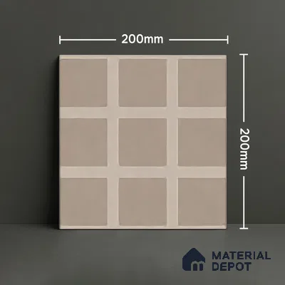 Moroccan Floor & Wall Tile TL 06044 B Doric Dusty Decor 200 x 200 mm Vitrified Matte Finish - 9 mm | Ideal For Living Room, Bathroom, Kitchen | 2 mm Spacer is Mandatory | Please Expect a Slight Variation of Pattern