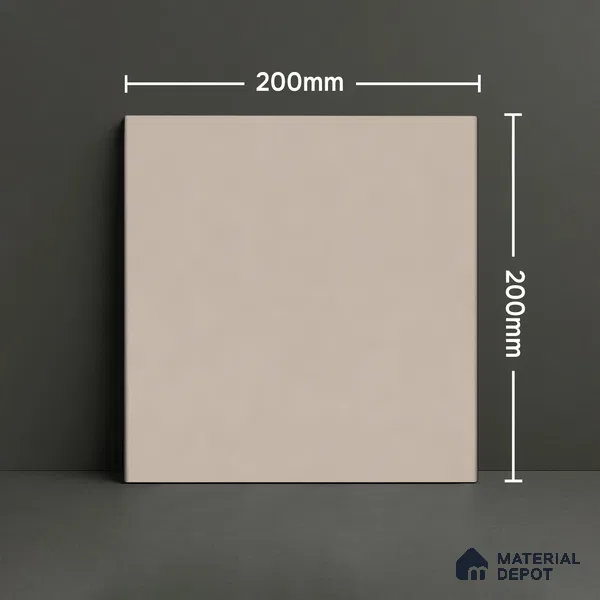 Subway Floor & Wall Tile TL 06044 Doric Dusty Plain 200 x 200 mm Vitrified Matte Finish - 9 mm | Ideal For Bathroom, Kitchen | 2 mm Spacer is Mandatory | Please Expect a Slight Variation of Pattern (Sample)