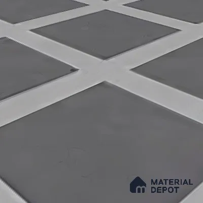 Moroccan Floor & Wall Tile TL 06045 B Doric Grey Decor 200 x 200 mm Vitrified Matte Finish - 9 mm | Ideal For Living Room, Bathroom, Kitchen | 2 mm Spacer is Mandatory | Please Expect a Slight Variation of Pattern (Sample)