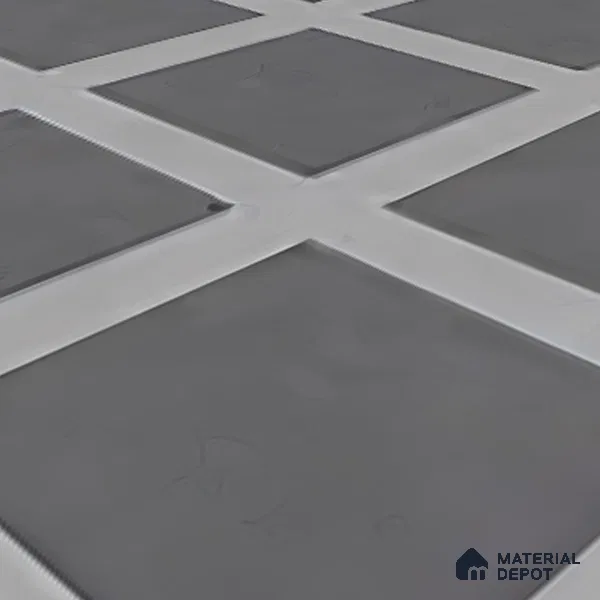 Moroccan Floor & Wall Tile TL 06045 B Doric Grey Decor 200 x 200 mm Vitrified Matte Finish - 9 mm | Ideal For Living Room, Bathroom, Kitchen | 2 mm Spacer is Mandatory | Please Expect a Slight Variation of Pattern (Sample)