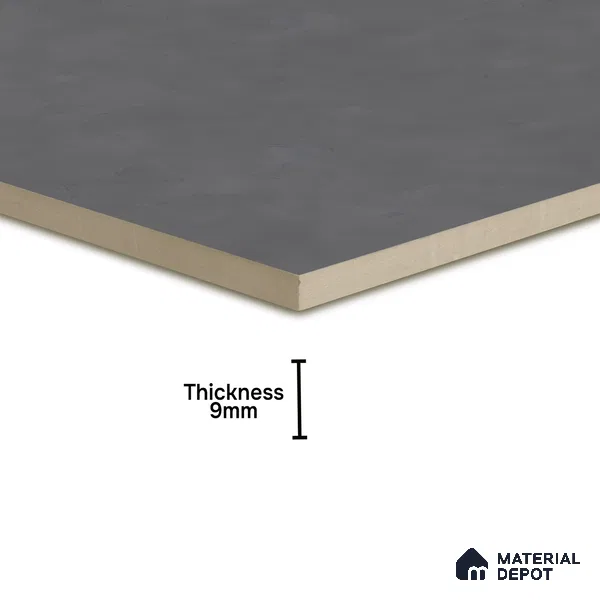 Subway Floor & Wall Tile TL 06045 Doric Grey Plain 200 x 200 mm Vitrified Matte Finish - 9 mm | Ideal For Bathroom, Kitchen | 2 mm Spacer is Mandatory | Please Expect a Slight Variation of Pattern