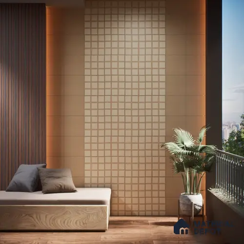 Moroccan Floor & Wall Tile TL 06046 B Doric Melon Decor 200 x 200 mm Vitrified Matte Finish - 9 mm | Ideal For Living Room, Bathroom, Kitchen | 2 mm Spacer is Mandatory | Please Expect a Slight Variation of Pattern