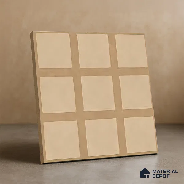 Moroccan Floor & Wall Tile TL 06046 B Doric Melon Decor 200 x 200 mm Vitrified Matte Finish - 9 mm | Ideal For Living Room, Bathroom, Kitchen | 2 mm Spacer is Mandatory | Please Expect a Slight Variation of Pattern (Sample)