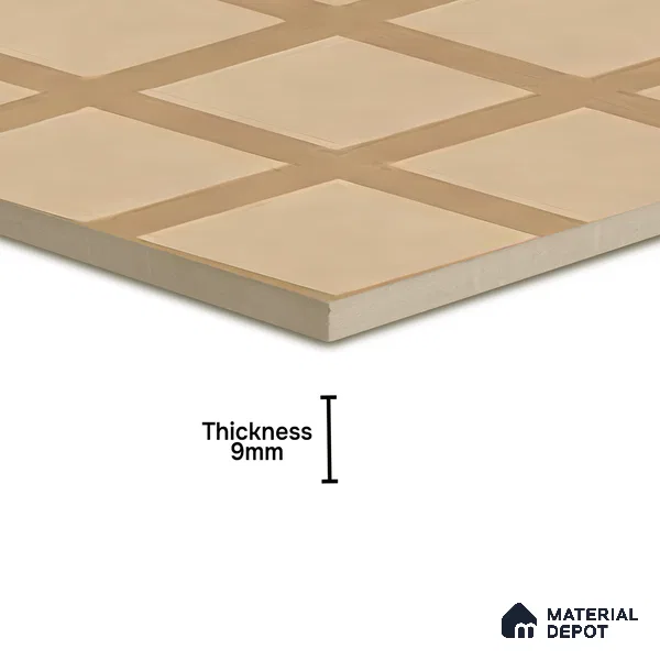 Moroccan Floor & Wall Tile TL 06046 B Doric Melon Decor 200 x 200 mm Vitrified Matte Finish - 9 mm | Ideal For Living Room, Bathroom, Kitchen | 2 mm Spacer is Mandatory | Please Expect a Slight Variation of Pattern (Sample)