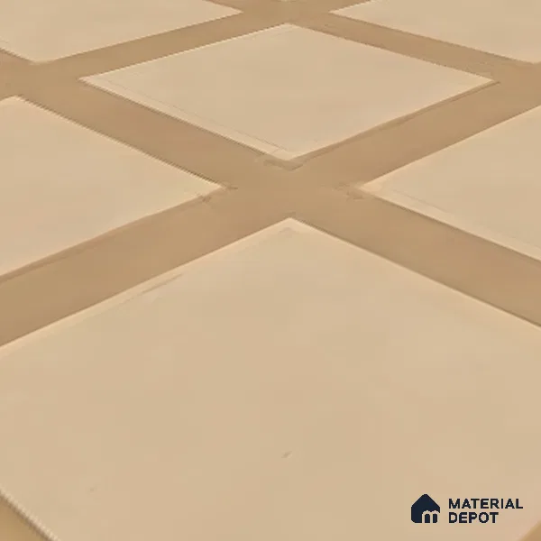 Moroccan Floor & Wall Tile TL 06046 B Doric Melon Decor 200 x 200 mm Vitrified Matte Finish - 9 mm | Ideal For Living Room, Bathroom, Kitchen | 2 mm Spacer is Mandatory | Please Expect a Slight Variation of Pattern (Sample)