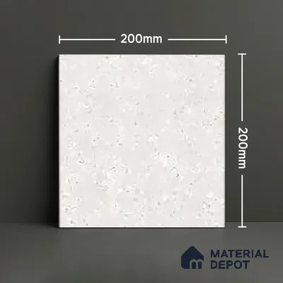 Subway Floor & Wall Tile TL 06061 Omega Plain 200 x 200 mm Vitrified Matte Finish - 9 mm | Ideal For Bathroom, Kitchen | 2 mm Spacer is Mandatory | Please Expect a Slight Variation of Pattern (Sample)