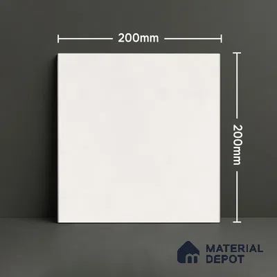 Subway Floor & Wall Tile TL 06067 Tessera Plain 200 x 200 mm Vitrified Matte Finish - 9 mm | Ideal For Bathroom, Kitchen | 2 mm Spacer is Mandatory | Please Expect a Slight Variation of Pattern (Sample)