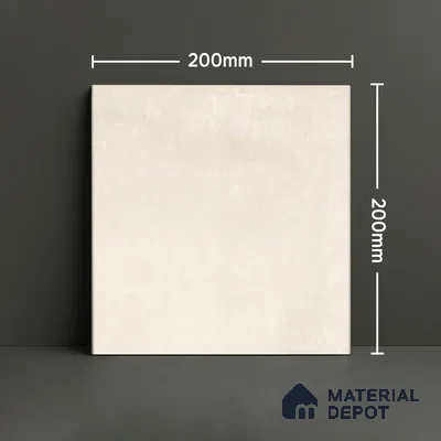 Subway Floor & Wall Tile TL 06070 Vector Plain 200 x 200 mm Vitrified Matte Finish - 9 mm | Ideal For Bathroom, Kitchen | 2 mm Spacer is Mandatory | Please Expect a Slight Variation of Pattern (Sample)