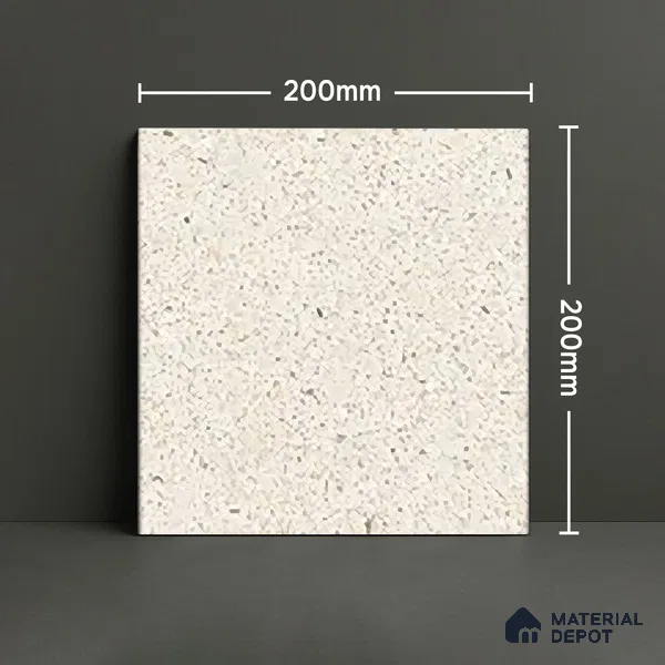 Subway Floor & Wall Tile TL 06072 Zeppole Plain 200 x 200 mm Vitrified Matte Finish - 9 mm | Ideal For Bathroom, Kitchen | 2 mm Spacer is Mandatory | Please Expect a Slight Variation of Pattern