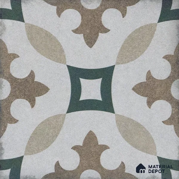 Subway Moroccan Wall & Floor Tile TL 05240 B Alpana Silvia Centros 8 x 8 inch Vitrified Matte Finish - 8 mm | Suitable for Accent / Feature Walls, Bathroom, Kitchen Wall & Backsplashes | Please Expect a Slight Variation of Pattern (Sample)