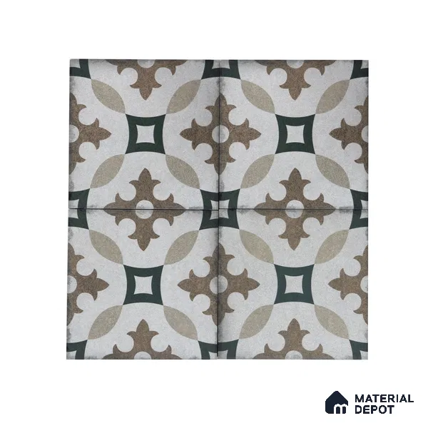 Subway Moroccan Wall & Floor Tile TL 05240 B Alpana Silvia Centros 8 x 8 inch Vitrified Matte Finish - 8 mm | Suitable for Accent / Feature Walls, Bathroom, Kitchen Wall & Backsplashes | Please Expect a Slight Variation of Pattern (Sample)