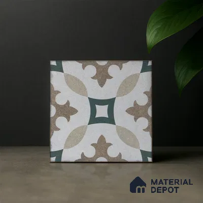 Subway Moroccan Wall & Floor Tile TL 05240 B Alpana Silvia Centros 8 x 8 inch Vitrified Matte Finish - 8 mm | Suitable for Accent / Feature Walls, Bathroom, Kitchen Wall & Backsplashes | Please Expect a Slight Variation of Pattern (Sample)