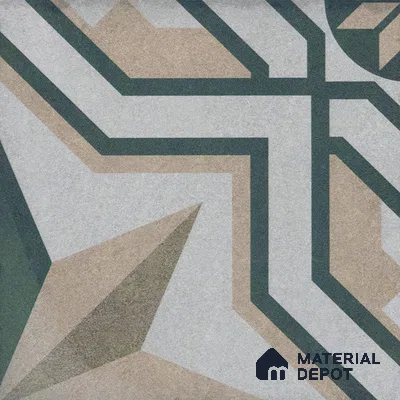 Subway Moroccan Wall & Floor Tile TL 05240 Alpana Silvia Carte 8 x 8 inch Vitrified Matte Finish - 8 mm | Suitable for Accent / Feature Walls, Bathroom, Kitchen Wall & Backsplashes | Please Expect a Slight Variation of Pattern (Sample)