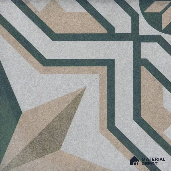 Subway Moroccan Wall & Floor Tile TL 05240 Alpana Silvia Carte 8 x 8 inch Vitrified Matte Finish - 8 mm | Suitable for Accent / Feature Walls, Bathroom, Kitchen Wall & Backsplashes | Please Expect a Slight Variation of Pattern (Sample)