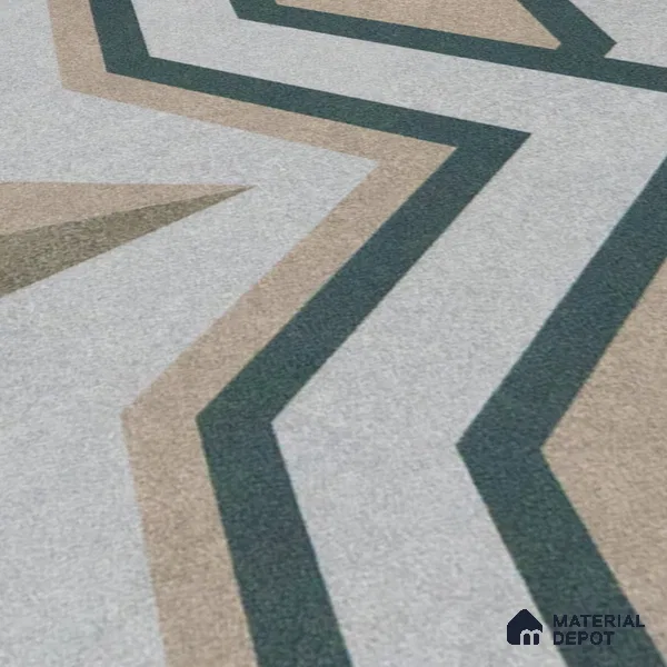 Subway Moroccan Wall & Floor Tile TL 05240 Alpana Silvia Carte 8 x 8 inch Vitrified Matte Finish - 8 mm | Suitable for Accent / Feature Walls, Bathroom, Kitchen Wall & Backsplashes | Please Expect a Slight Variation of Pattern (Sample)