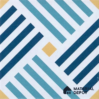 Subway Moroccan Wall & Floor Tile TL 05268 Angular Aegis 8 x 8 inch Vitrified Matte Finish - 8 mm | Suitable for Accent / Feature Walls, Bathroom, Kitchen Wall & Backsplashes | Please Expect a Slight Variation of Pattern