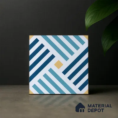 Subway Moroccan Wall & Floor Tile TL 05268 Angular Aegis 8 x 8 inch Vitrified Matte Finish - 8 mm | Suitable for Accent / Feature Walls, Bathroom, Kitchen Wall & Backsplashes | Please Expect a Slight Variation of Pattern