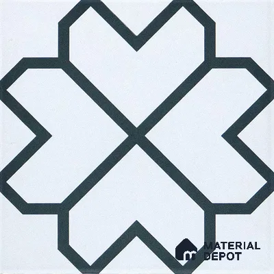 Subway Moroccan Wall & Floor Tile TL 05259 Crystal Spirts 8 x 8 inch Vitrified Matte Finish - 8 mm | Suitable for Accent / Feature Walls, Bathroom, Kitchen Wall & Backsplashes | Please Expect a Slight Variation of Pattern (Sample)