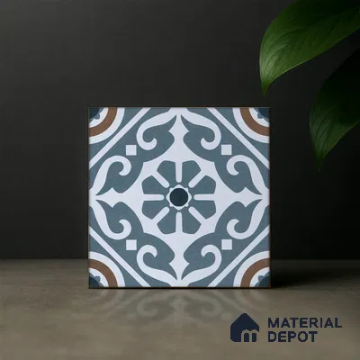 Subway Moroccan Wall & Floor Tile TL 05241 Cuban Aspire Ash 8 x 8 inch Vitrified Matte Finish - 8 mm | Suitable for Accent / Feature Walls, Bathroom, Kitchen Wall & Backsplashes | Please Expect a Slight Variation of Pattern (Sample)