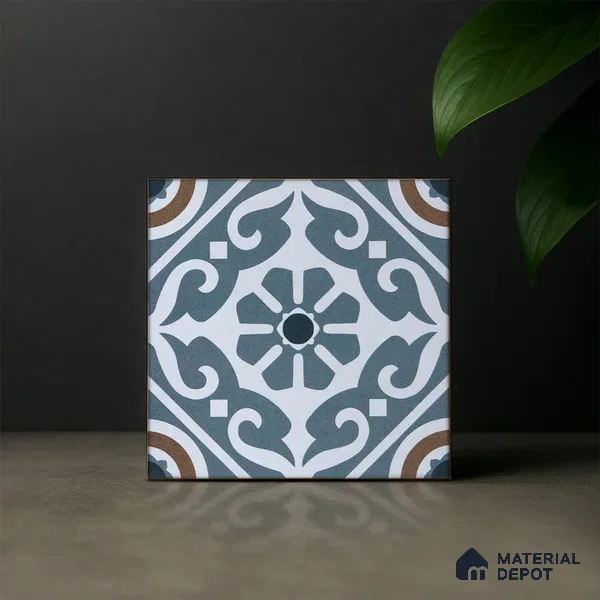 Subway Moroccan Wall & Floor Tile TL 05241 Cuban Aspire Ash 8 x 8 inch Vitrified Matte Finish - 8 mm | Suitable for Accent / Feature Walls, Bathroom, Kitchen Wall & Backsplashes | Please Expect a Slight Variation of Pattern (Sample)