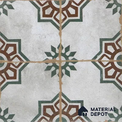 Subway Moroccan Wall & Floor Tile TL 05250 B Delphi Teal Turquoise 8 x 8 inch Vitrified Matte Finish - 8 mm | Suitable for Accent / Feature Walls, Bathroom, Kitchen Wall & Backsplashes | Please Expect a Slight Variation of Pattern