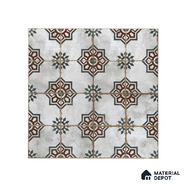 Subway Moroccan Wall & Floor Tile TL 05250 B Delphi Teal Turquoise 8 x 8 inch Vitrified Matte Finish - 8 mm | Suitable for Accent / Feature Walls, Bathroom, Kitchen Wall & Backsplashes | Please Expect a Slight Variation of Pattern