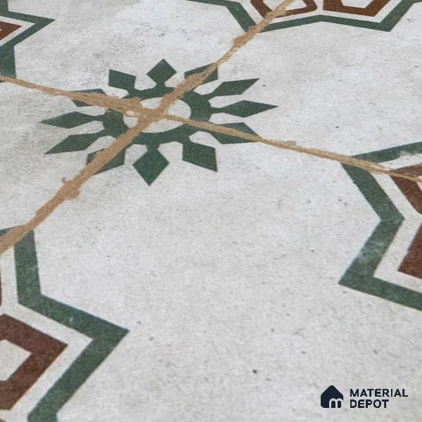 Subway Moroccan Wall & Floor Tile TL 05250 B Delphi Teal Turquoise 8 x 8 inch Vitrified Matte Finish - 8 mm | Suitable for Accent / Feature Walls, Bathroom, Kitchen Wall & Backsplashes | Please Expect a Slight Variation of Pattern