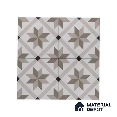 Subway Moroccan Wall & Floor Tile TL 05249 B El Greco Timeless Bruno 8 x 8 inch Vitrified Matte Finish - 8 mm | Suitable for Accent / Feature Walls, Bathroom, Kitchen Wall & Backsplashes | Please Expect a Slight Variation of Pattern (Sample)